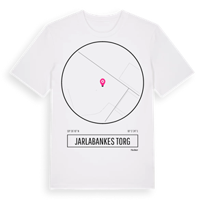 Jarlabankes torg t-shirt – ekologisk bomull t-shirt från Pinshirt