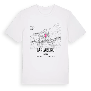 Jarlaberg karta t-shirt – ekologisk bomull t-shirt från Pinshirt