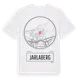 White t-shirt med Jarlaberg t-shirt