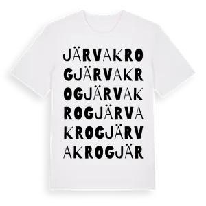Järva Krog ordlek t-shirt – ekologisk bomull t-shirt från Pinshirt