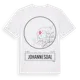 White t-shirt med Johannesdal t-shirt