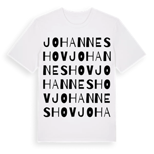 Johanneshov ordlek t-shirt – ekologisk bomull t-shirt från Pinshirt