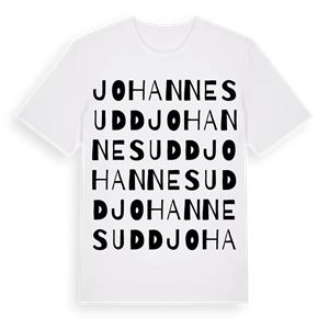 Johannesudd ordlek t-shirt – ekologisk bomull t-shirt från Pinshirt