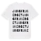 White t-shirt med Jungfruberget ordlek t-shirt