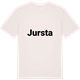 Vintage White t-shirt med Jursta fetstil t-shirt