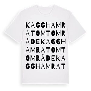 Kagghamra tomtområde ordlek t-shirt – ekologisk bomull t-shirt från Pinshirt