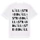 Källa strand ordlek t-shirt