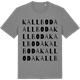 Mid Heather Gray t-shirt med Kallboda ordlek t-shirt