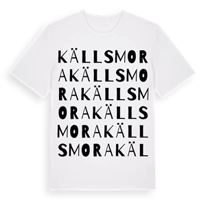 Källsmora ordlek t-shirt – ekologisk bomull t-shirt från Pinshirt