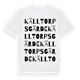Källtorps gärde ordlek t-shirt