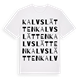 Kalvslätten ordlek t-shirt