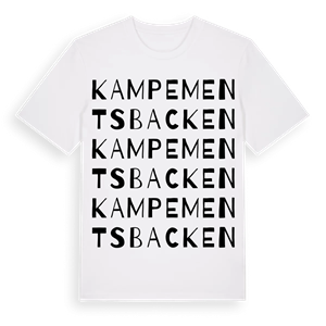 Kampementsbacken ordlek t-shirt – ekologisk bomull t-shirt från Pinshirt