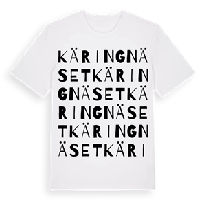 Käringnäset ordlek t-shirt – ekologisk bomull t-shirt från Pinshirt