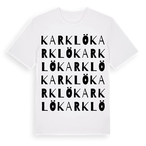 Karklö ordlek t-shirt – ekologisk bomull t-shirt från Pinshirt