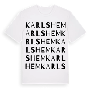 Karlshem ordlek t-shirt – ekologisk bomull t-shirt från Pinshirt
