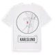 White t-shirt med Karlslund t-shirt