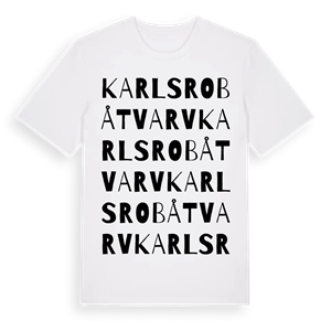 Karlsro båtvarv ordlek t-shirt – ekologisk bomull t-shirt från Pinshirt