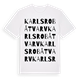 Karlsro båtvarv ordlek t-shirt