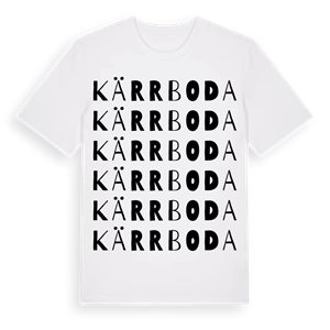 Kärrboda ordlek t-shirt – ekologisk bomull t-shirt från Pinshirt