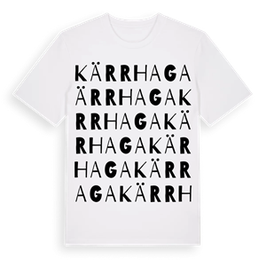 Kärrhaga ordlek t-shirt – ekologisk bomull t-shirt från Pinshirt