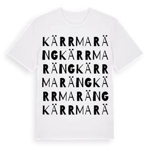 Kärrmaräng ordlek t-shirt – ekologisk bomull t-shirt från Pinshirt