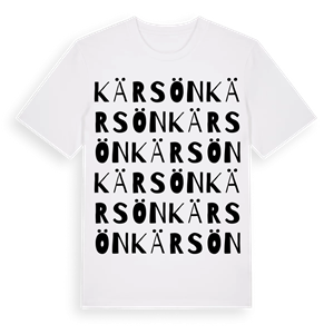 Kärsön ordlek t-shirt – ekologisk bomull t-shirt från Pinshirt