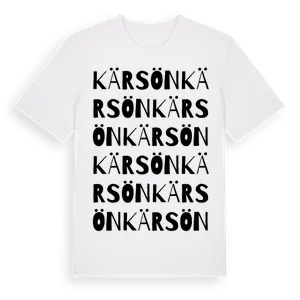 Kärsön ordlek t-shirt – ekologisk bomull t-shirt från Pinshirt