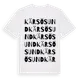 White t-shirt med Kärsösund ordlek t-shirt