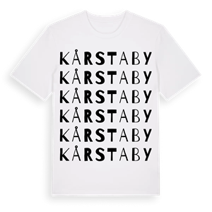 Kårstaby ordlek t-shirt – ekologisk bomull t-shirt från Pinshirt