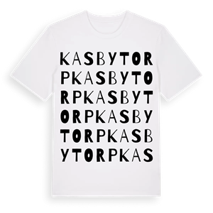 Kasbytorp ordlek t-shirt – ekologisk bomull t-shirt från Pinshirt