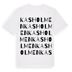 Kasholmen ordlek t-shirt – ekologisk bomull t-shirt från Pinshirt