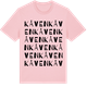 Pink Cotton t-shirt med Kåven ordlek t-shirt