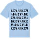 Blue Soul t-shirt med Kevan ordlek t-shirt