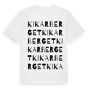 Kikarberget ordlek t-shirt – ekologisk bomull t-shirt från Pinshirt