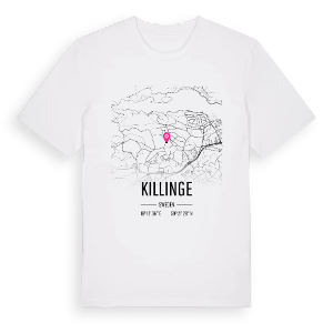Killinge karta t-shirt – ekologisk bomull t-shirt från Pinshirt