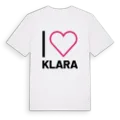Jag älskar Klara t-shirt stort tryck
