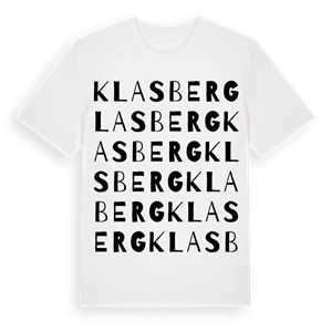 Klasberg ordlek t-shirt – ekologisk bomull t-shirt från Pinshirt