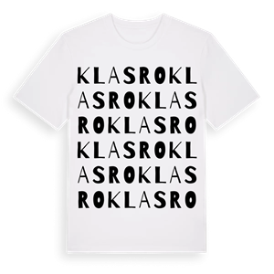 Klasro ordlek t-shirt – ekologisk bomull t-shirt från Pinshirt