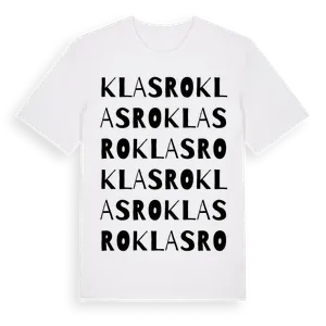 Klasro ordlek t-shirt – ekologisk bomull t-shirt från Pinshirt