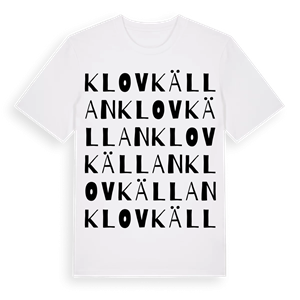 Klovkällan ordlek t-shirt – ekologisk bomull t-shirt från Pinshirt