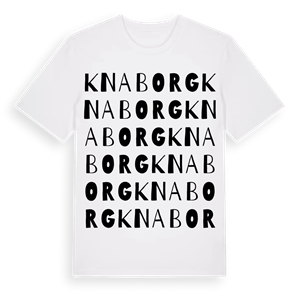 Knaborg ordlek t-shirt – ekologisk bomull t-shirt från Pinshirt