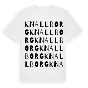 Knallborg ordlek t-shirt – ekologisk bomull t-shirt från Pinshirt