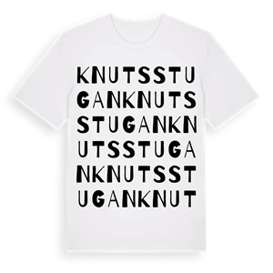 Knutsstugan ordlek t-shirt – ekologisk bomull t-shirt från Pinshirt