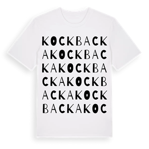 Kockbacka ordlek t-shirt – ekologisk bomull t-shirt från Pinshirt