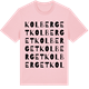 Pink Cotton t-shirt med Kolberget ordlek t-shirt
