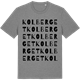 Mid Heather Gray t-shirt med Kolberget ordlek t-shirt