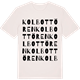 Vintage White t-shirt med Kolbottören ordlek t-shirt