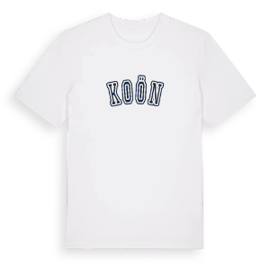 Koön college t-shirt – ekologisk bomull t-shirt från Pinshirt