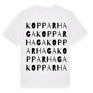 Kopparhaga ordlek t-shirt – ekologisk bomull t-shirt från Pinshirt