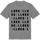 Mid Heather Gray t-shirt med Korgil ordlek t-shirt